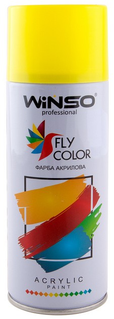Краска для авто Winso 450 мл кислотно-желтый (880460/544460)
