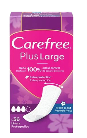 Прокладки гігієнічні Carefree Plus Large Fresh 36 шт. (3574661487656)