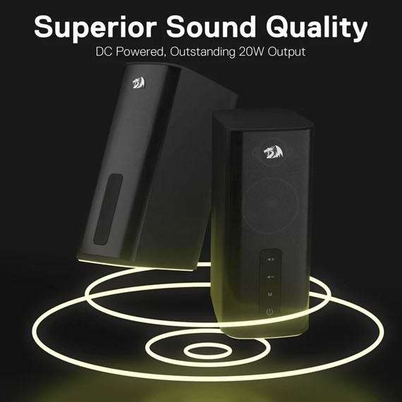 Фото - Компьютерная акустика компактная 2.0 Redragon Connie (71987)