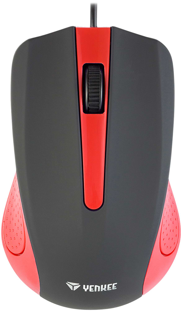 Купити Миша дротова YENKEE YMS 1015RD Black - Фото 1 Миша дротова YENKEE YMS 1015RD Black - Фото 1