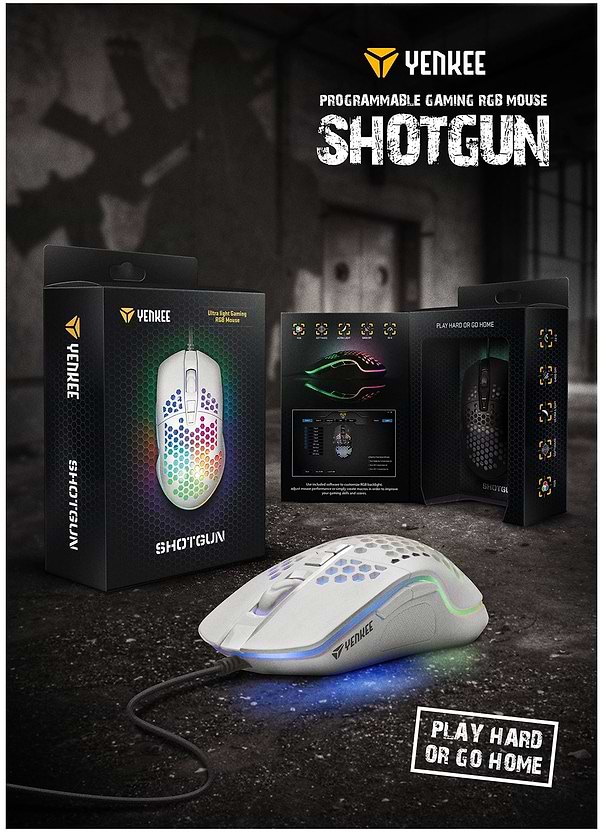 Фото - Мышь проводная игровая YENKEE YMS 3030WE SHOTGUN White