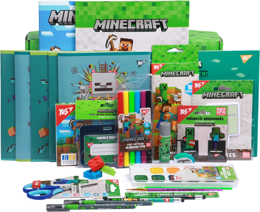 Набір для творчості мікс YES Подарунковий набір школяра Minecraft (450246)