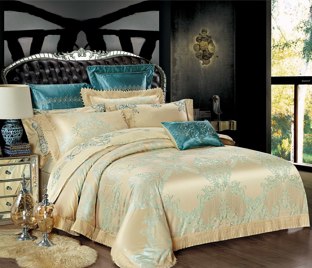 Комплект постельного белья Word of Dream 512 Жаккард 2х150х215 Бежевый (15425)