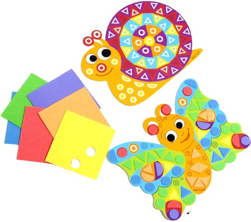 Стикерная мозаика Vladi Toys мягкая "Улитка" (укр) (VT4511-01) - Фото 1