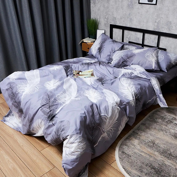 Фото - Комплект постельного белья Moon&Star Бязь Gold Люкс Soft Plumes 175х210 нав. 4х70х70 (MS-820006904)