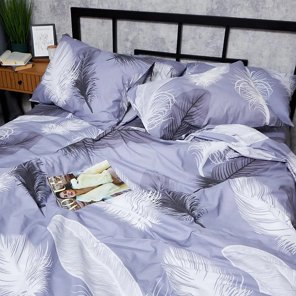 Фото - Комплект постельного белья Moon&Star Бязь Gold Люкс Soft Plumes 175х210 нав. 4х70х70 (MS-820006904)