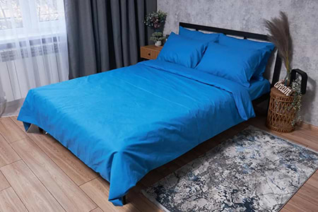 Комплект постільної білизни дитячий Moon&Star Бязь Gold Люкс Sapphire 110х140 нав. 2х40х40 (MS-830000036)