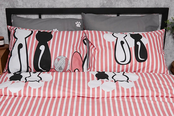 Фото - Комплект постільної білизни Moon&Star Бязь Gold Люкс Cat 175х210 нав. 4х50х70 (MS-820003228)