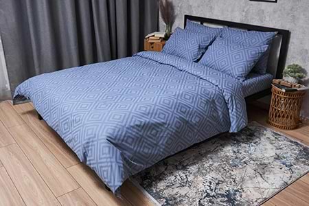 Комплект постельного белья Moon&Star Бязь Gold Люкс Crystal 175х210 нав. 4х70х70 (MS-820004629)