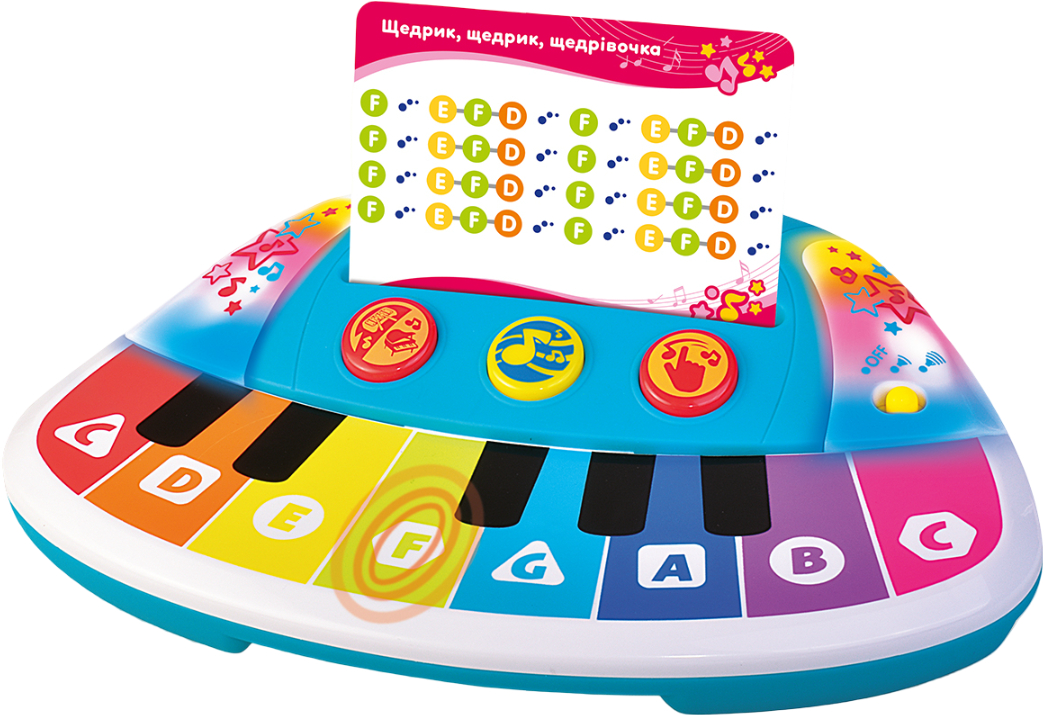 Інтерактивний музичний інструмент Kiddi Smart КОЛІРНІ НОТКИ (4514T-KS)