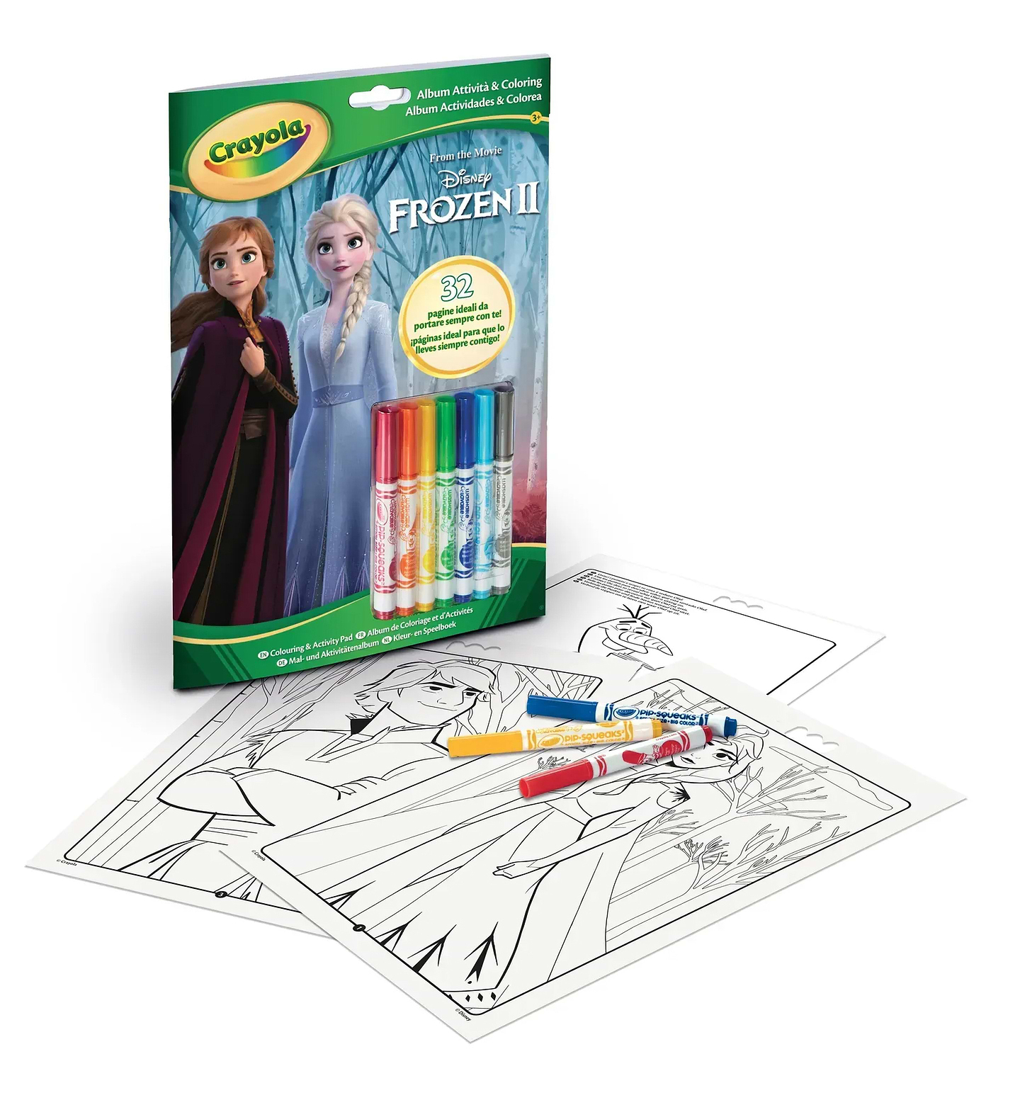 Набор для рисования Crayola Disney Frozen 32 стoр. 1 и 7 фломастеров (04-5900G)