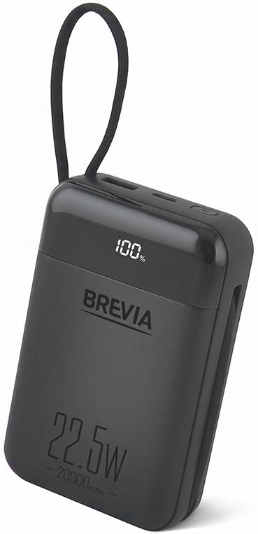 Батарея мобильная Brevia 20000mAh 22.5W (45222)