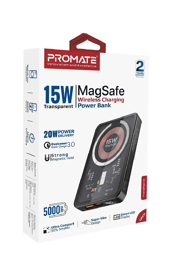 Фото - Батарея мобільна Promate Transpack-5 5000mAh Black