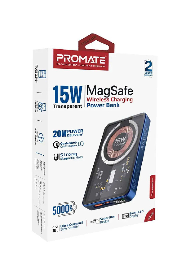 Фото - Батарея мобильная Promate Transpack-5 5000mAh Blue