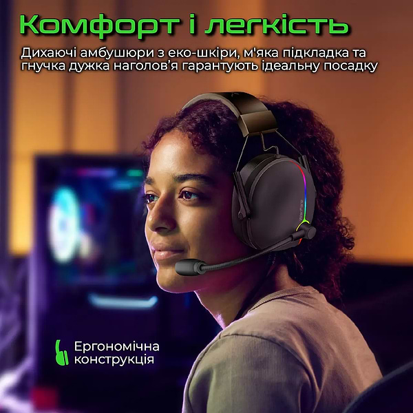 Фото - Гарнитура проводная игровая Vertux Warfare.Black