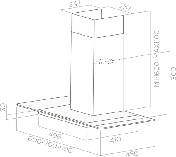 Фото - Витяжка декоративна Elica FLAT GLASS IX A/90