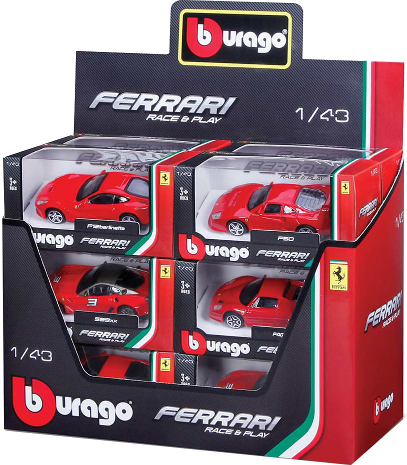 Колекційна машинка 1:43 Bburago Ferrari (асорті, 1:43) (18-36100) - Фото 1