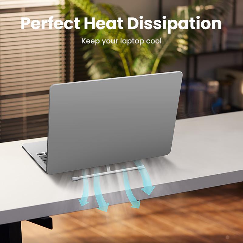 Фото - Підставка під ноутбук UGREEN LP846 Invisible Portable Desktop Laptop Stand 13-16" Silver (45415)