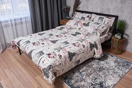 Комплект постільної білизни дитячий Moon&Star Бязь Gold Люкс Gray Stars 110х140 нав. 2х40х60 (MS-830000101)