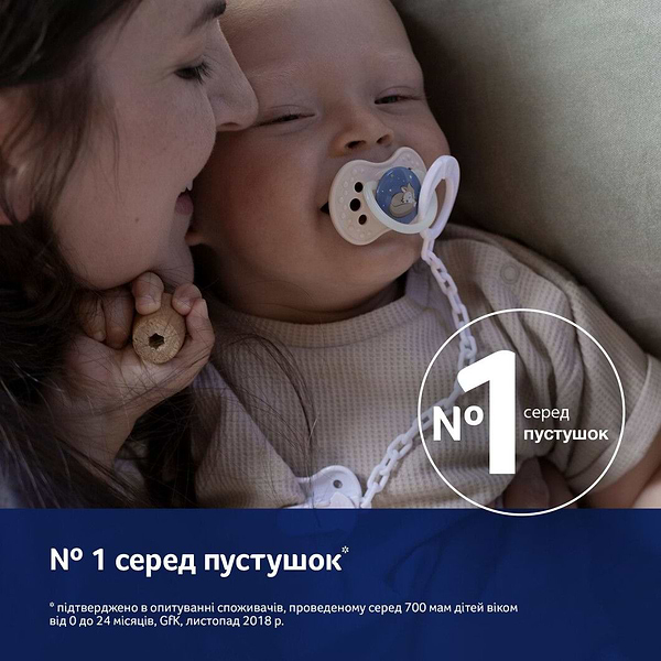 Фото - Динамическая пустышка Lovi 3-6 м-цев 2 шт. Night&Day Boy (22/914boy)