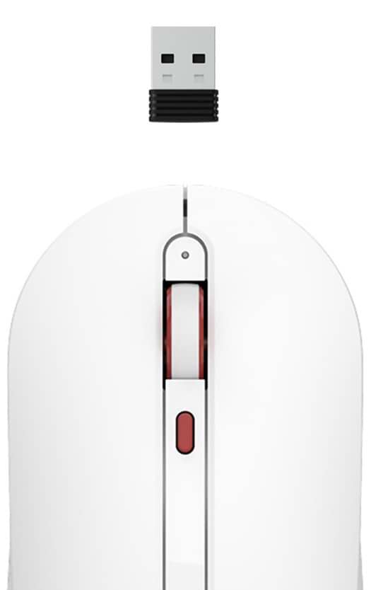Фото - Миша бездротова Xiaomi MiiiW Wireless Mute Mouse White MWMM01
