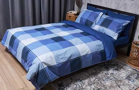 Комплект постельного белья Moon&Star Бязь Gold Люкс Finland Blue 175х210 нав. 4х70х70 (MS-820004874)