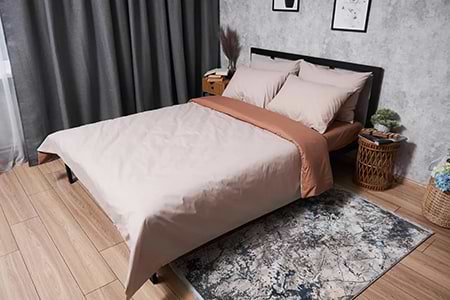 Комплект постельного белья Moon&Star Бязь Gold Люкс Brown Blanc 175х210 нав. 4х50х70 (MS-820004558)