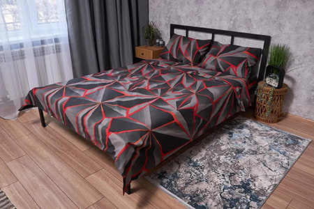 Комплект постельного белья Moon&Star Бязь Gold Люкс Geometry 175х210 нав. 2х50х70 (MS-820002234)