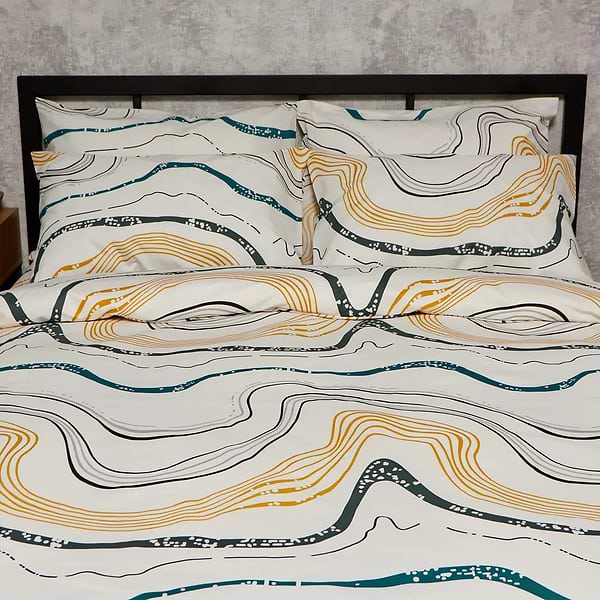 Фото - Комплект постельного белья Moon&Star Бязь Gold Люкс Natural Waves 200х220 нав. 2х50х70 (MS-820009531)