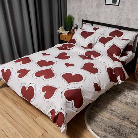 Комплект постельного белья Moon&Star Бязь Gold Люкс Romantic Mood 175х210 нав. 4х50х70 (MS-820008758)