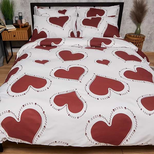 Фото - Комплект постільної білизни Moon&Star Бязь Gold Люкс Romantic Mood 175х210 нав. 4х50х70 (MS-820008758)