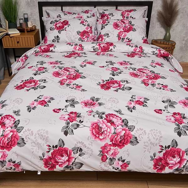 Фото - Комплект постільної білизни Moon&Star Бязь Gold Люкс Rose Whisper 200х220 нав. 4х50х70 (MS-820009708)