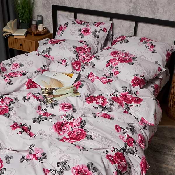 Фото - Комплект постільної білизни Moon&Star Бязь Gold Люкс Rose Whisper 200х220 нав. 4х50х70 (MS-820009708)