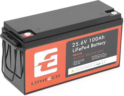 Аккумулятор для ИБП LITHTECH 25.6V 100Ah (TE24100B)