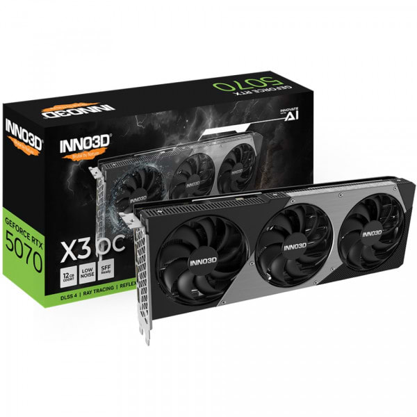 Фото - Видеокарта Inno3D GeForce RTX5070 12GB GDDR7 (N50703-12D7X-195064L)
