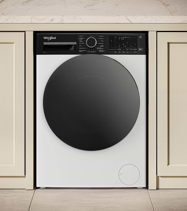 Фото - Комплект техніки Whirlpool Пральна машина з фронтальним завантаженням + Сушильна машина + Комплект кріплень для встановлення в колону Whirlpool WAM 762WBC UA + WPS 7 WBS UA + Iniversal Basic Stacking Kit FG (KCL103)