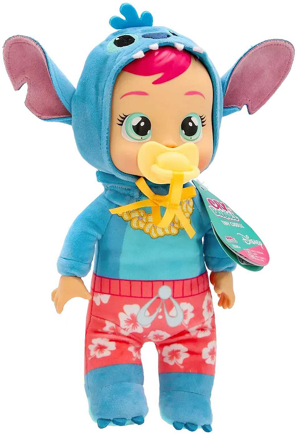 Фото - Интерактивный пупс Cry Babies CB. Нежные объятия. DISNEY Плакса Стич Гавайи 25 см (925564)