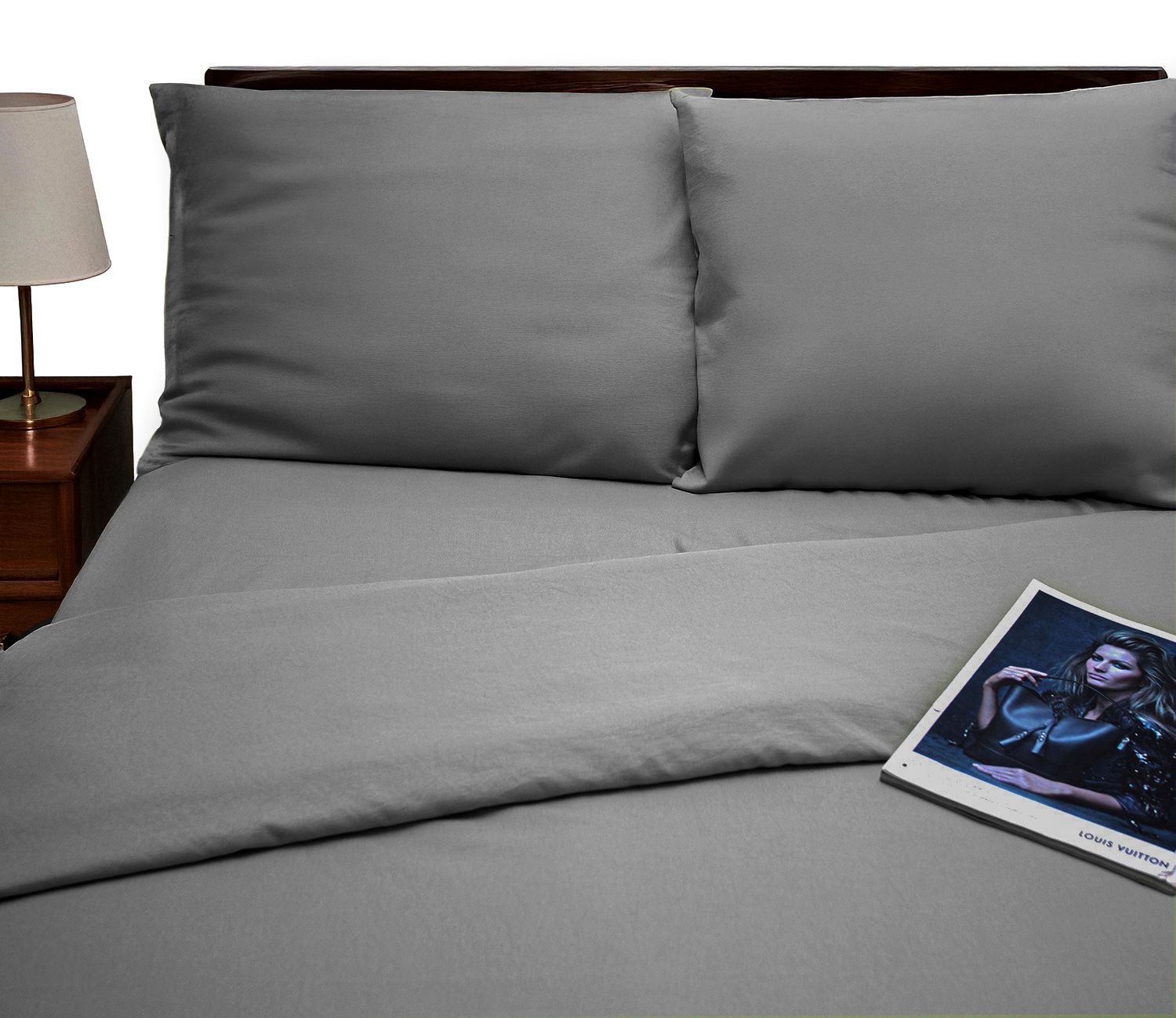 Комплект постільної білизни Zastelli 17-4405 Monument 145х210 Сірий (22084) - Фото 1