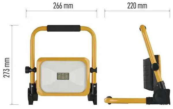Фото - Світлодіодний прожектор EMOS ZS2822 20W 2000Lm 6500K Li-Ion 6600 mAг IP54