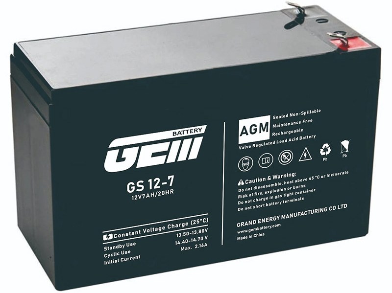 Аккумулятор для ИБП GEM BATTERY 12V, 7.0A (GS 12-7)