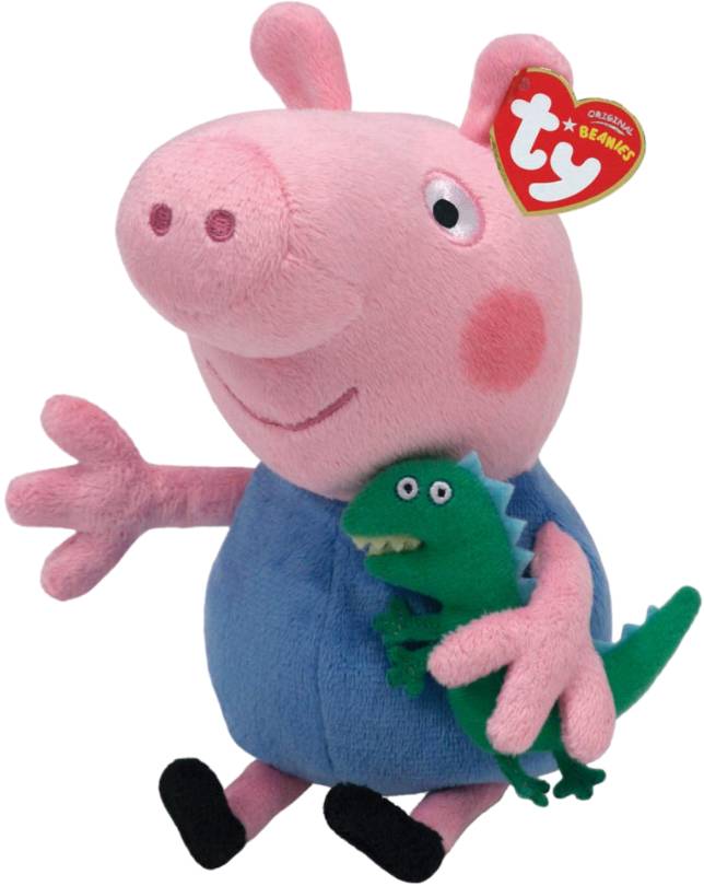 Мягкая игрушка животное TY Peppa Pig Джордж 15 см (46130)
