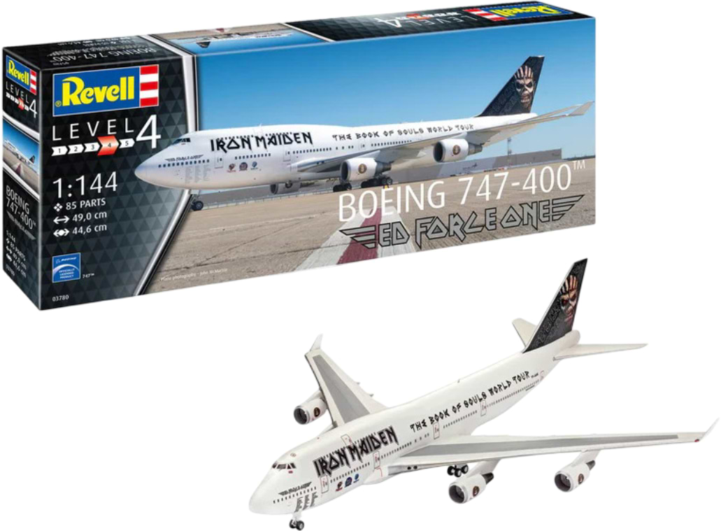 Набор для моделирования техники Revell Самолет Boeing 747-400 Iron Maiden Ed Force One (RVL-03780)