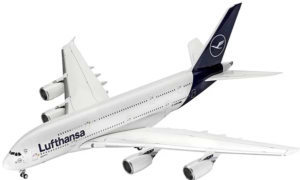 Фото - Набор для моделирования техники Revell Самолет Airbus A380-800 Lufthansa новая ливрея (RVL-03872)