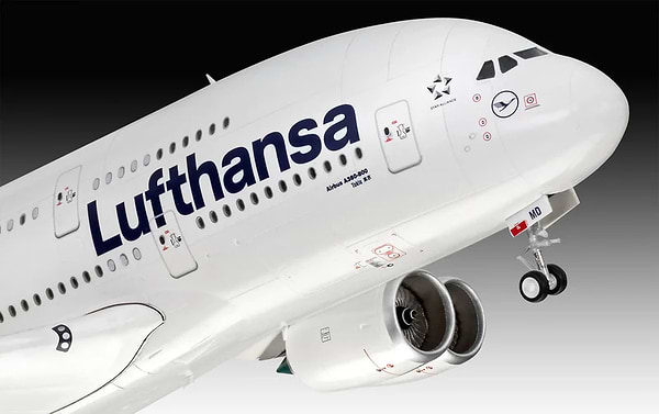 Фото - Набор для моделирования техники Revell Самолет Airbus A380-800 Lufthansa новая ливрея (RVL-03872)