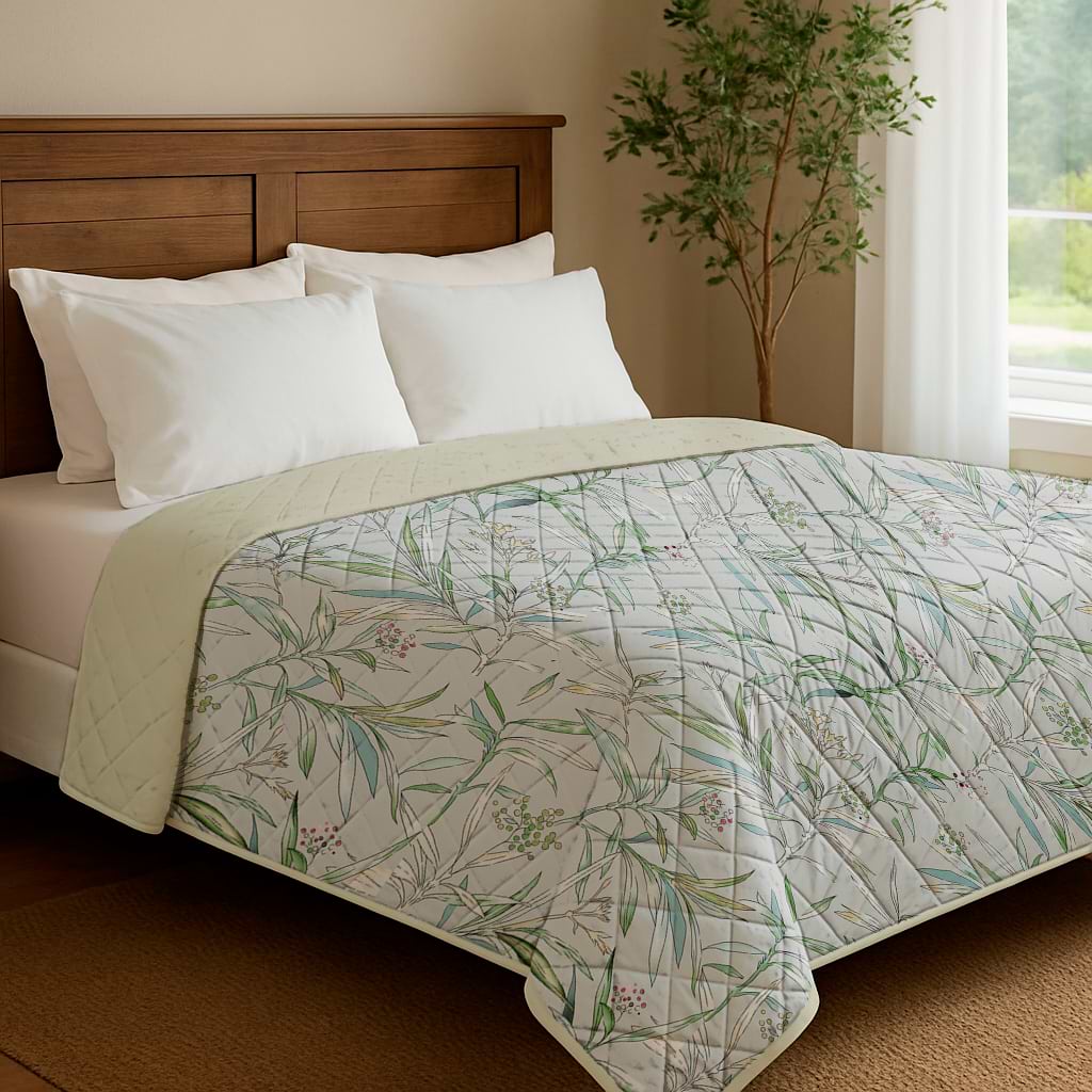 Покривало двоспальне Zastelli OLIVA on light/Vanilla 200х210см Різнокольоровий (22693)