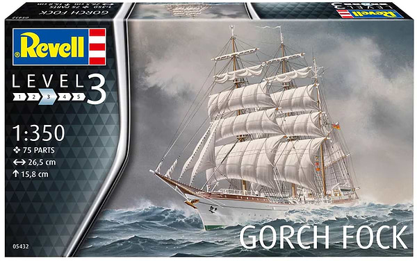 Фото - Набір для моделювання техніки Revell Корабель Gorch Fock (RVL-05432)