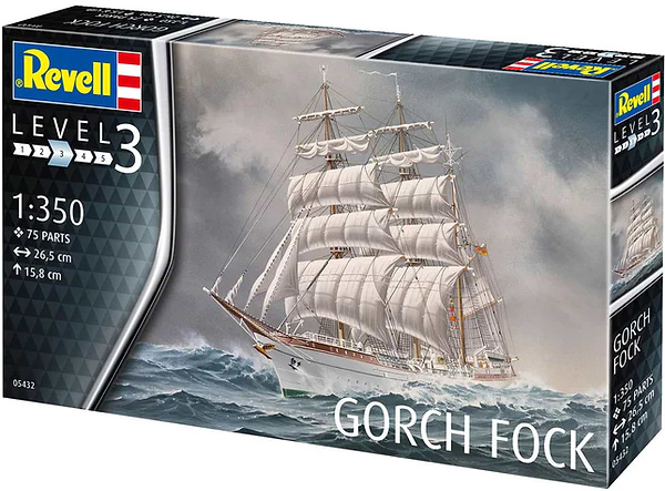 Фото - Набір для моделювання техніки Revell Корабель Gorch Fock (RVL-05432)