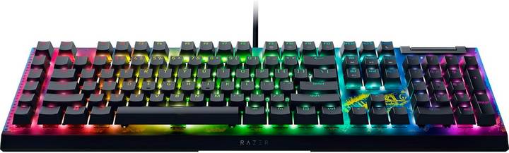 Фото - Клавіатура дротова ігрова Razer BlackWidow V4 X, Yellow Switch, Fortnite (RZ03-04703600-R3M1)