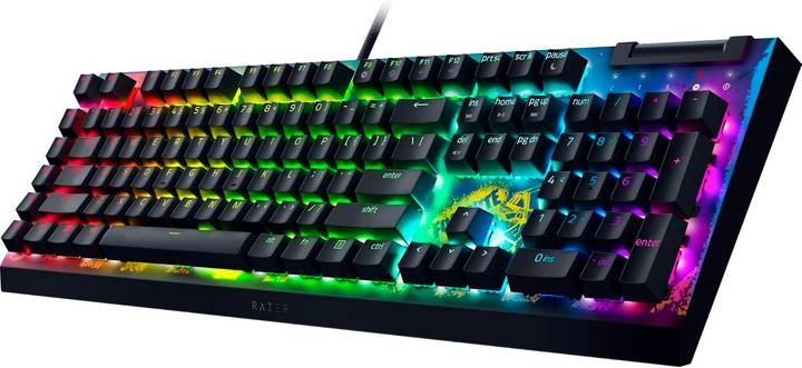 Фото - Клавіатура дротова ігрова Razer BlackWidow V4 X, Yellow Switch, Fortnite (RZ03-04703600-R3M1)