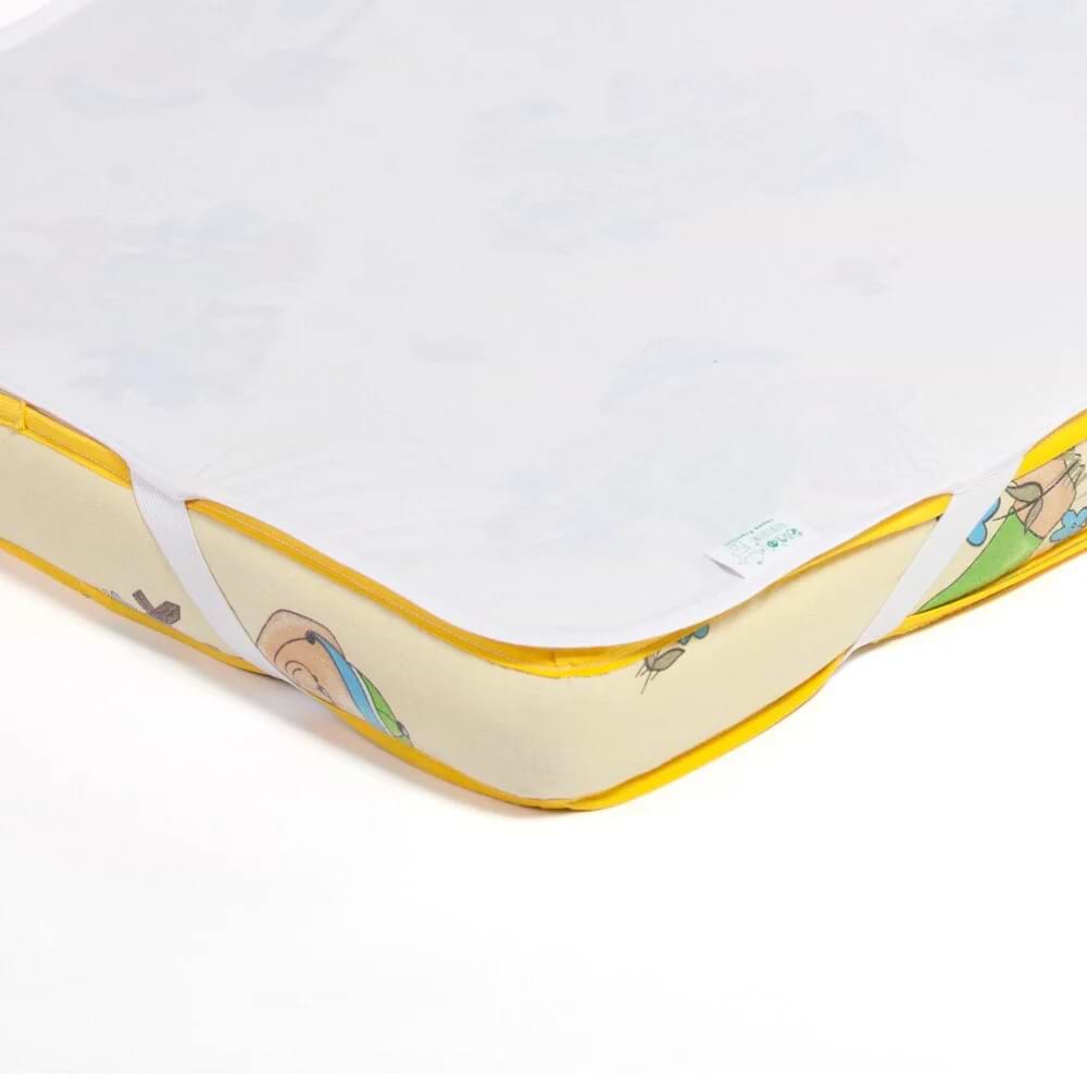 Наматрацник дитячий ЕКО ПУПС непромокальний Premium розмір 65х125 см Білий (ПНАМ12565б)